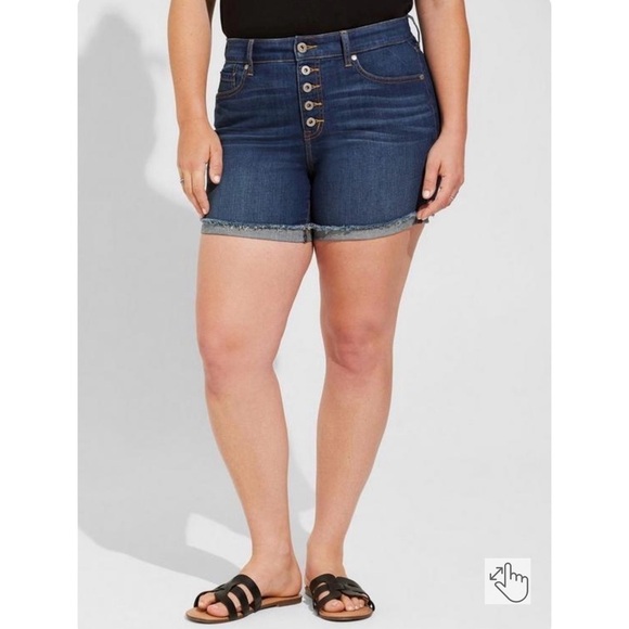 Torrid 5 Inch Vintage Stretch High-Rise Short - All That - Picture 7 of 7